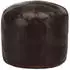 vidaXL Pouf Echtes Ziegenleder Dunkelbraun 40x35cm (248130)