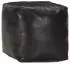 vidaXL Pouf 40x40x40cm Echtes Ziegenleder Schwarz (248128)
