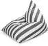 Magma Santorin Calypso Sitzsack 110x90cm, Anthrazit/Weiß, 100% Polypropylen (75615207-0)