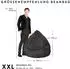 Sitting Point Beanbag Alfa XXL 300L Polyester Senf