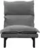 ML-Design Bodenstuhl Relaxsessel Leinen, verstellbare Rückenlehne 90-180°, Grau (490017045)