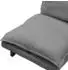 ML-Design Bodenstuhl Relaxsessel Leinen, verstellbare Rückenlehne 90-180°, Grau (490017045)