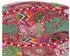 vidaXL Patchwork Sitzpouf Rund, Baumwolle, handgefertigt, 40x20cm, Rosa (246574)