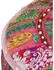vidaXL Patchwork Sitzpouf Rund, Baumwolle, handgefertigt, 40x20cm, Rosa (246574)