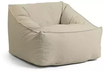 mokebo Sunnyboy Outdoor-Sitzsack Sandfarben, strukturierter Outdoorstoff (Der Sunnyboy)