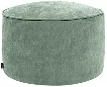 Icon Milano Pouf XL Chenille, salbeigr&uuml;n