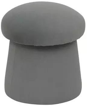 Atmosphera Noa Samt-Pouf Pilzform, Zederngrün, Ø37cm