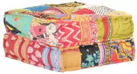 vidaXL Pouf 60x70x36 cm Patchwork Stoff