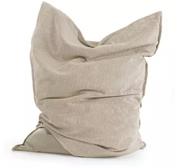 mokebo Der Gro&szlig;e Sitzsack XXL Cord-Bezug, beige, 130x170cm