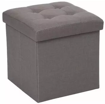 Atmosphera Lysandre Klappbarer Sitzsack, Grau (ATM-121470B)