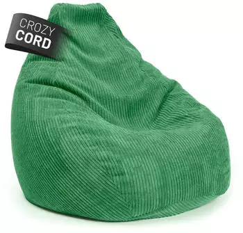 Lumaland Gaming-Sitzsack Cord 350l, dunkelgrün (15382)