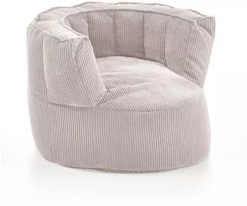 Mid.you Snuggle Sitzsack Cord, beige, 95x65x95cm