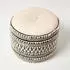 Homescapes Priya Makramee-Pouffe, Creme & Schwarz