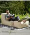 mokebo Der Sundowner Sitzsack mit Schutzhülle, Textil, Beige, 60x65x95cm