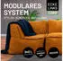 Lumaland Modulares Eckteil Links Cord Senfgelb 81x81x70cm (14cf424c-748b-42fb-818c-1b42df353d53)
