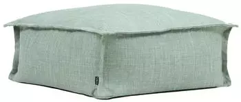 Icon Vita Indoor/Outdoor Sitzpuff Fu&szlig;hocker, Salbeigr&uuml;n, Wasserabweisender Stoff, 71x32x71cm