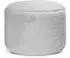 mokebo Der Flauschige Pouf Kunstfell, rund, Grau, 50x30cm