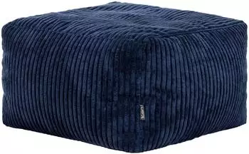 Icon Amara Cord Sitzsack-Hocker, Navyblau