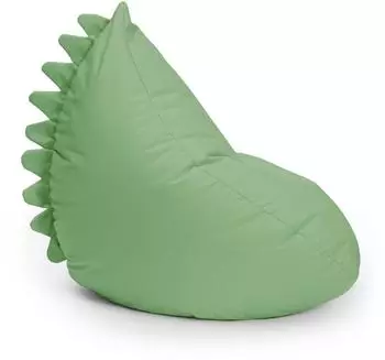 Lumaland Monster Kindersitzsack, wasserabweisend, Indoor/Outdoor, 80x80x70cm, Grün