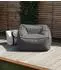 mokebo Der Sunnyboy Sitzsack mit Hocker, Outdoor Textil, Anthrazit, 80x60x83cm (Der Sunnyboy)