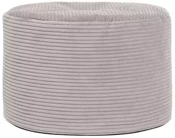 Icon Milano Pouf XL Cord, hellgrau (ICOFSTRNDJC022)