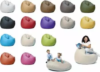 sunnypillow Sitzsack XXXL 2-in-1 Outdoor & Indoor Ø145cm, cremeweiß
