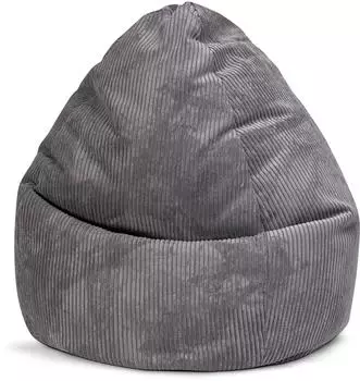 Sitting Point Shara XXL Sitzsack Cord-Optik, Anthrazit, 300L (Shara XXL)