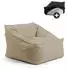 mokebo Der Sunnyboy Outdoor-Sitzsack mit Schutzhülle, Textil, Khaki/Beige (80x60x83cm)