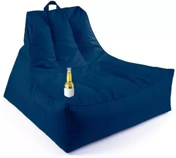 Lumaland Sitzsack-Lounge In- & Outdoor 380l mit Getränkehalter