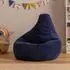 Icon Dalton Kinder-Sitzsack aus Cord, Dunkelblau, 100L, 2er-Set (Dalton)