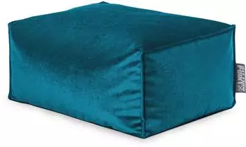 Magma Roll Marla Sitzsack/Hocker, Samt, petrol (65x35x55 cm)