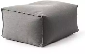 mokebo Der Ruhestifter Outdoor Sitzpouf eckig, EPS-F&uuml;llung, Steingrau