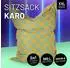 Lumaland Sitzsack XXL Karo 380L, wasserfest, für Innen & Außen (B0DP9YYS8N)