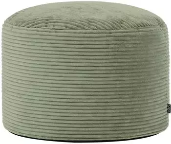 Icon Milano Pouf XL Cord, salbeigr&uuml;n, mit F&uuml;llung (ICOFSTRNDJC071)