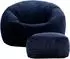 Icon Kingston Sitzsack mit Hocker, Cord, Dunkelblau, 240L (ICODOMFSTJC014)