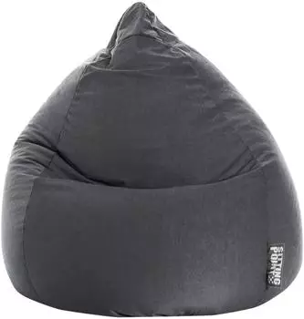 Sitting Point Sitzsack Easy XL Mikrofaser, anthrazit, 110x70cm