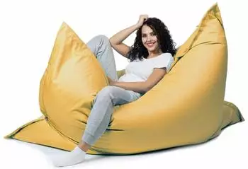 sunnypillow XXL Sitzsack Indoor & Outdoor 180x145cm 380L Styropor-Füllung, Gelb