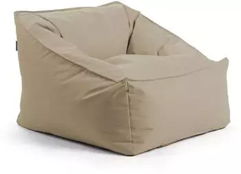 mokebo Sunnyboy Outdoor-Sitzsack Textil, Beige/Khaki, 80x60x83cm (Oeko-Tex&reg;)