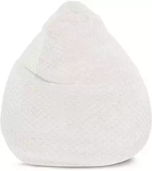 Sitting Point Sitzsack Mink XXL 300L Stoff, Elfenbein (Mink XXL)