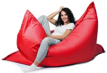 sunnypillow Sitzsack XL Indoor & Outdoor 100x150cm 140L Styropor-Füllung, Rot
