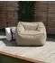 mokebo Sunnyboy Outdoor-Sitzsack mit Pouf, Textil, beige-khaki (80x60x83cm)