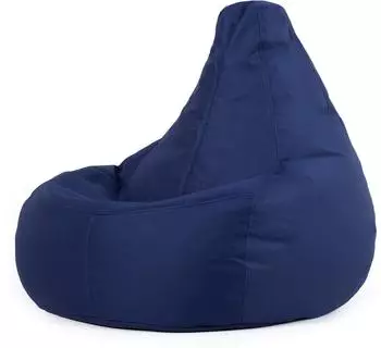 Bean Bag Bazaar Dalton Sitzsack-Liegestuhl Indoor/Outdoor, Dunkelblau, wasserabweisend