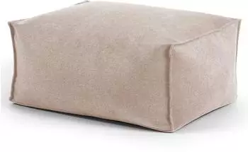 mokebo Der Ruhestifter Pouf Webstoff Beige 60x25x45cm (Der Ruhestifter)