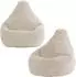 Icon Dalton Kinder-Sitzsack 2er-Set, Cord, Beige, 100L (800000846088)