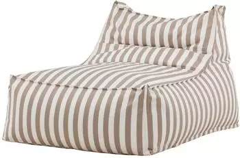 Venture Home Redang Outdoor-Sitzsack Olefin-Bezug, wei&szlig;/beige (60-6171-444)