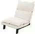ML-Design Bodenstuhl Relaxsessel verstellbare Rückenlehne, Metall, Beige (490017041)