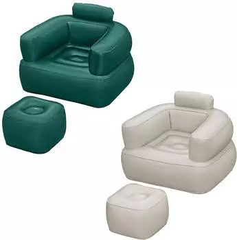 Bestway Comfi Cuber mit Fu&szlig;hocker 107 x 99 x 80 cm
