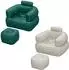 Bestway Comfi Cuber mit Fußhocker 107 x 99 x 80 cm
