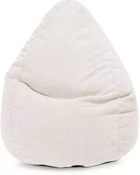 Sitting Point Woolly XXL Sitzsack Fellimitat, Natur, 300L