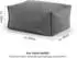 mokebo Der Ruhestifter Pouf Cordstoff Petrol 60x45x25cm (Der Ruhestifter)